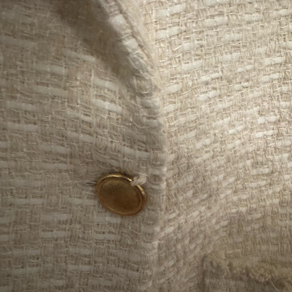 Zara Women's Beige Tweed Vest - Picture 3 of 6